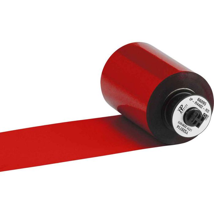 Brady Red 4400 Series Thermal Transfer Printer Ribbon for i5100 and IP Series printers. 83 mm X 300 m - W126061727