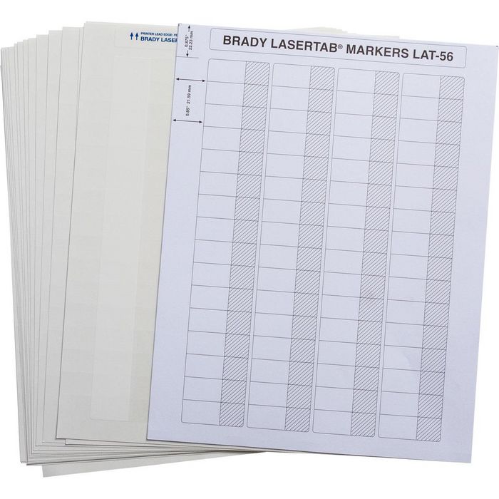 Brady LaserTab Series Self-Laminating Polyester Labels - W126062917