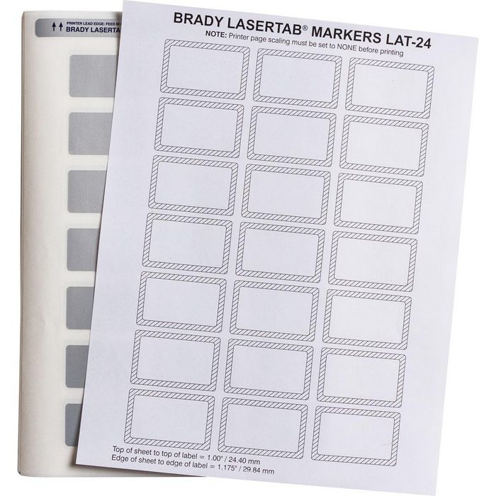 Brady LaserTab Metallized Polyester Labels - W126063395