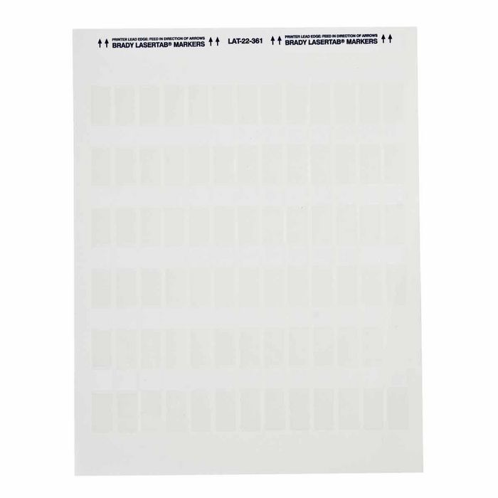 Brady LaserTab Series Self-Laminating Polyester Labels - W126063643