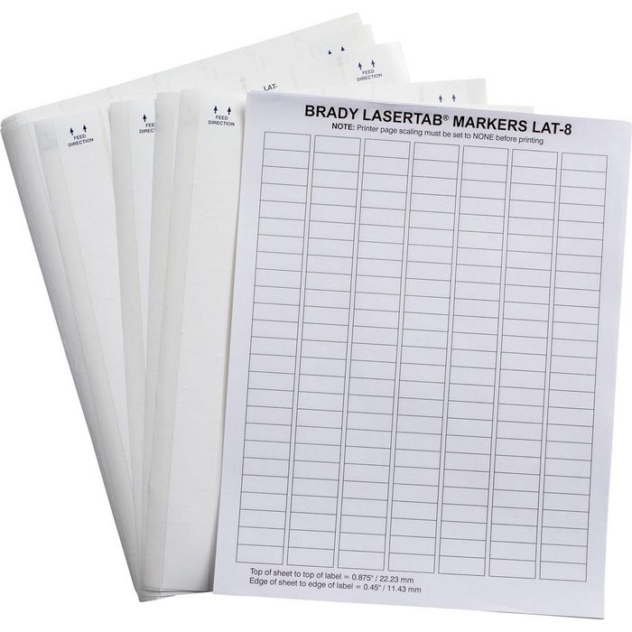 Brady LaserTab Polyester Labels - W126064092