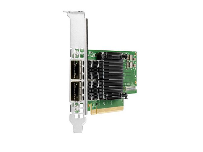 Hewlett Packard Enterprise InfiniBand HDR100/Ethernet 100Gb 2-port QSFP56 PCIe3 x16 MCX653106A-ECAT Adapter - W126142851
