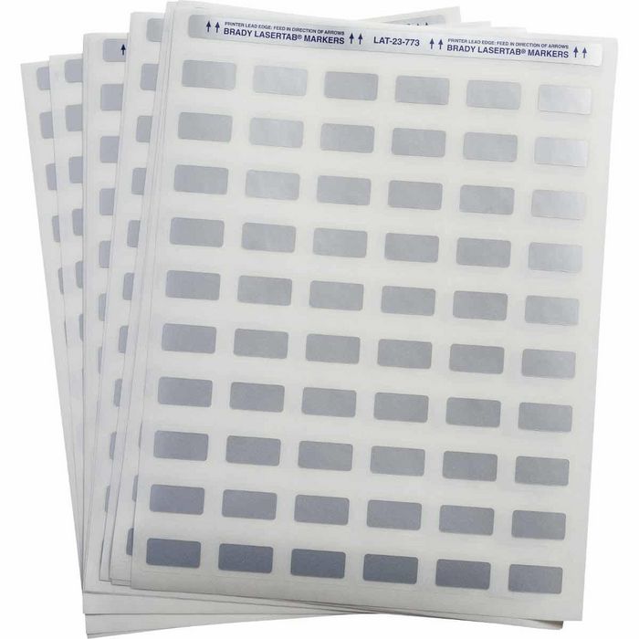 Brady LaserTab Series PermaShield Metallized Polyester Labels - W126063616
