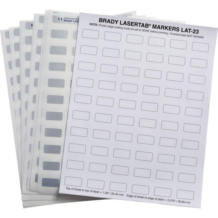 Brady LaserTab Series PermaShield Metallized Polyester Labels - W126063616