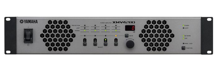 Yamaha XMV4280, 4 channel, 4x 280W, SNR 100 dB, 0.2% THD+N, 3x Euroblock, 3x RJ-45, 480x88x422 mm - W126152791