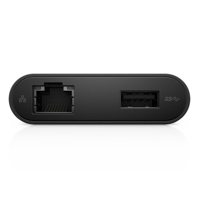 Dell External video adapter, USB-C/VGA/ USB 3.0 /Network / HDMI, Black - W126074696