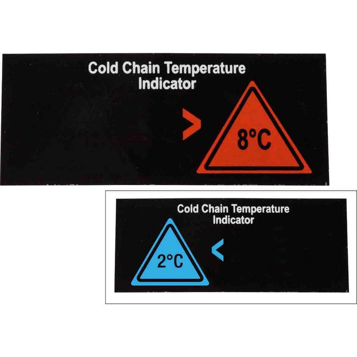 Brady Cold Chain Temperature Indicating Labels, 10 Label(s) / Pack - W126056805