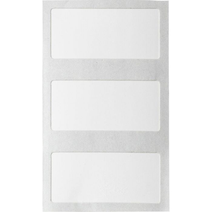 Brady Polypropylene, White, Permanent Acrylic, Matt, Inkjet, Rectangle - W126062579