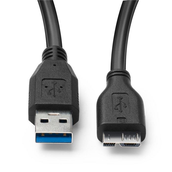 MicroConnect USB A to USB Micro B, Version 3.0, Black 0.5m - W124777078
