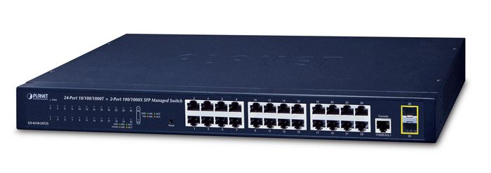 Planet GS-4210-24T2S 24-Port Layer 2 Managed Gigabit Ethernet Switch W/2  SFP Interfaces