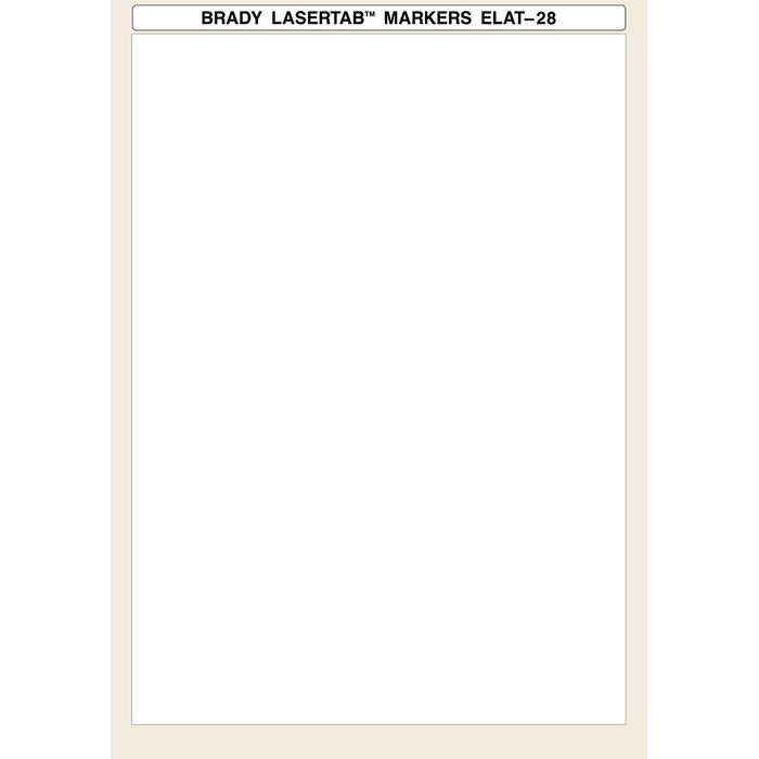 Brady LaserTab Polyester Labels A4 Sheets - W126059468