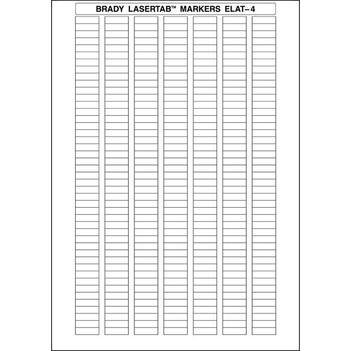 Brady LaserTab Polyester Labels A4 Sheets - W126061206