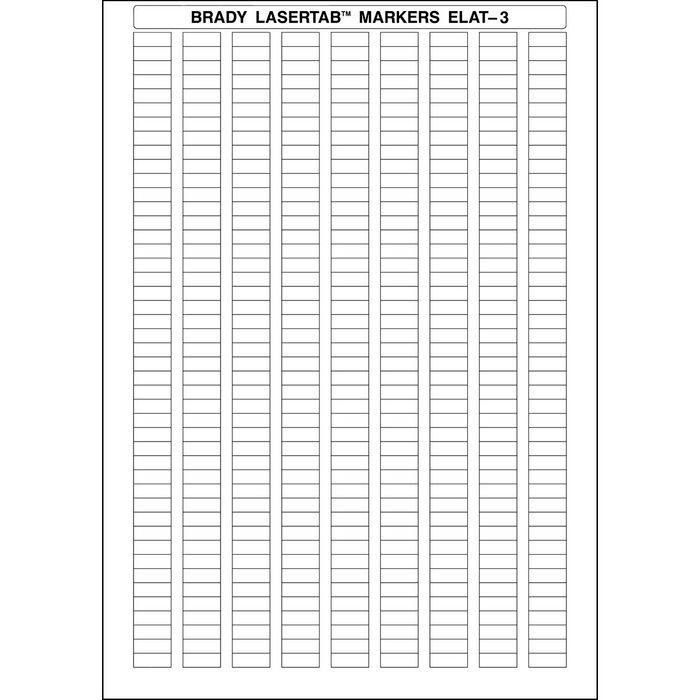 Brady LaserTab Series Polyester Labels A4 Sheets - W126061941