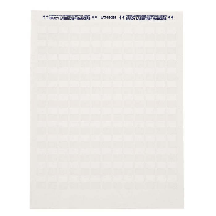 Brady LaserTab Series Self-laminating Polyester Labels A4 sheets - W126062223