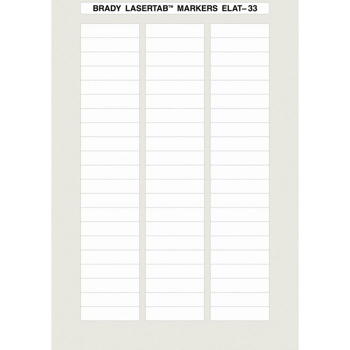 Brady LaserTab Polyester Labels A4 Sheets - W126062352
