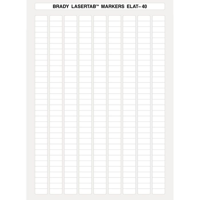 Brady LaserTab Polyester Labels A4 Sheets - W126062485