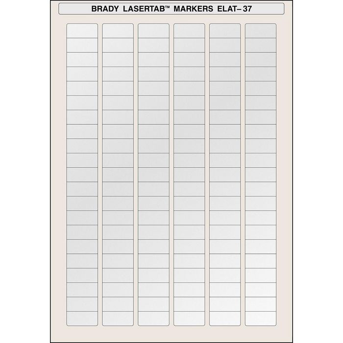 Brady LaserTab Polyester Labels A4 Sheets - W126063255