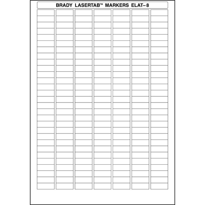 Brady LaserTab Polyester Labels A4 Sheets - W126063492