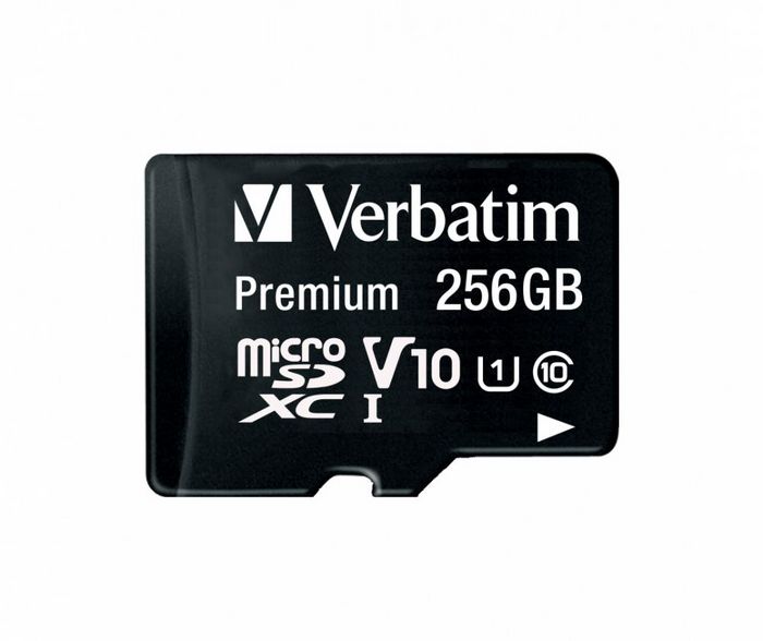 Verbatim 256GB microSDHC/SDXC, black, class 10 - W125743309