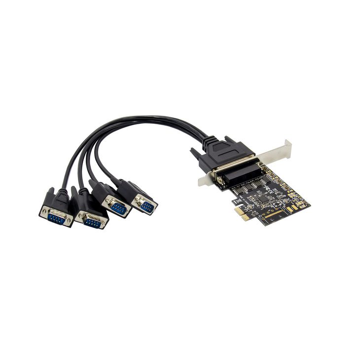 MicroConnect PCIe 4S DB9 RS232 Serial card - W125754609