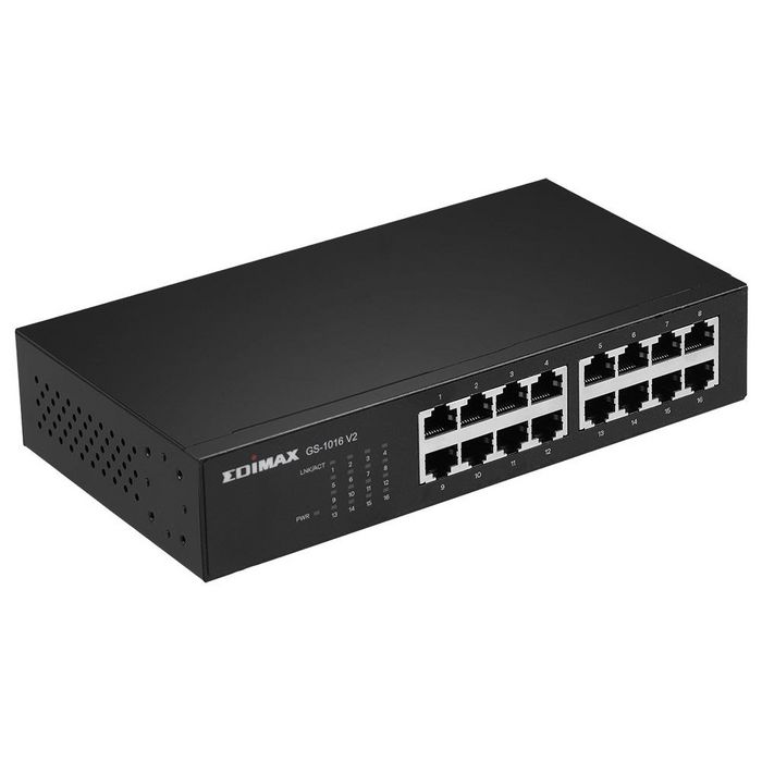 Edimax 16-Port Gigabit Switch, IEEE 802.3x, IEEE 802.3az, Plug-and-Play, 2000Mbps, Flexible Deployment - W126087962