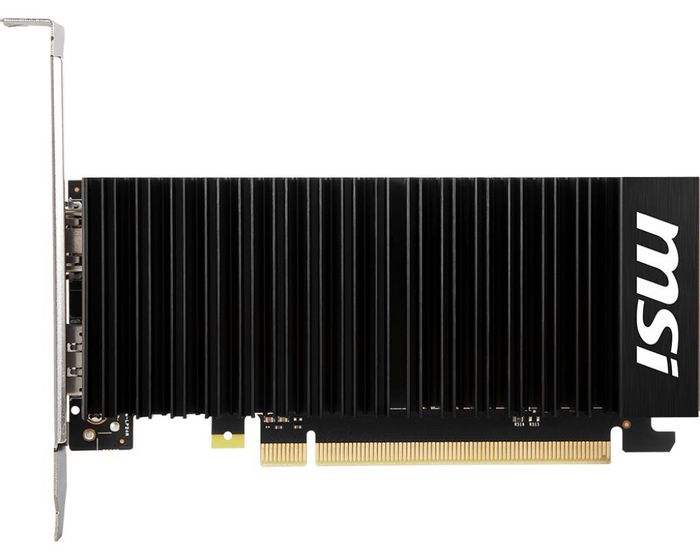 MSI GeForce GT 1030 Silent Low Profile OC - 2GB GDDR4 RAM - Grafikkort - W126066714