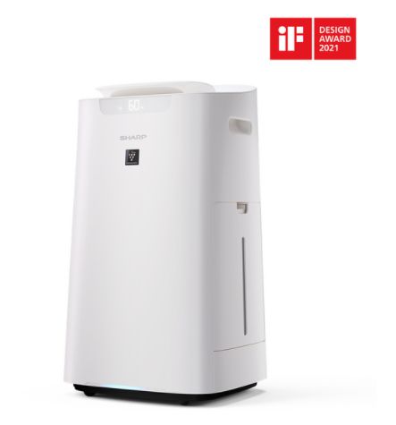 Sharp Air purifier with 25000 Plasmacluster Ion-Technology, 3 levels filter system, pre-filter auto cleaning, air purity indicator, for rooms up to 62 sqm . - W126179715
