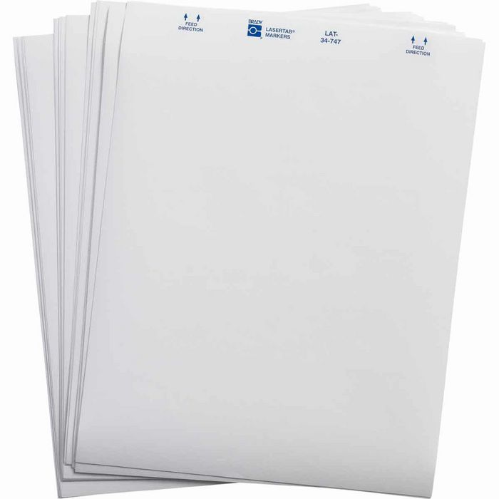Brady 1008 Label(s)/Pack, Polyester, White, Matt, Permanent Acrylic, 76.2 x 36.5 mm - W126064670
