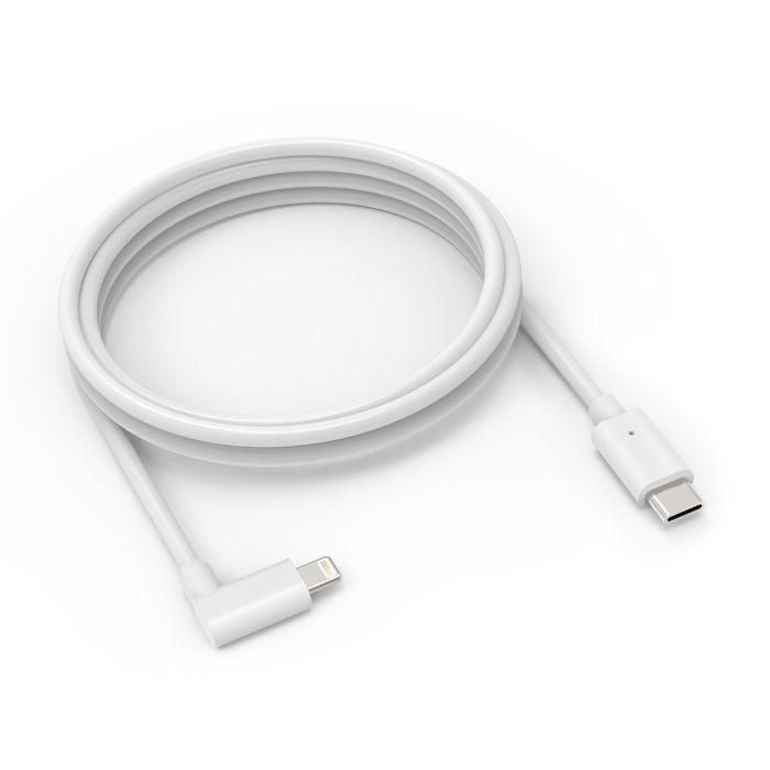 Compulocks 1.8 m, USB Type C to Lightning, Male/Male, Straight/Angled, White - W126202234