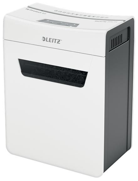 Leitz Super-quiet and compact. Convenient and clean drawer pull-out bin. Shred 8 sheets. P4 cross cut. - W126159321