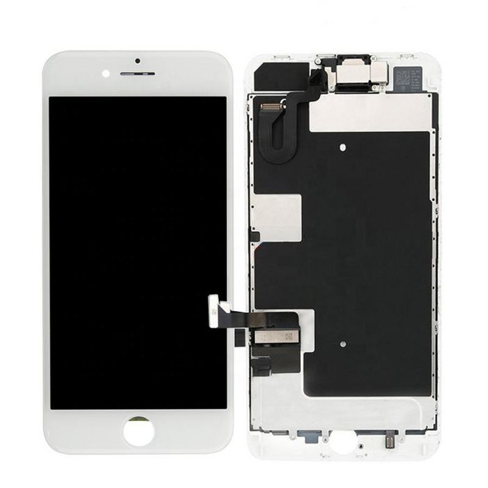 CoreParts LCD for iPhone 8 White, Original Quality OEM, Full Assembly Including small parts as backplate camera, sensor and ear speaker - W124863869
