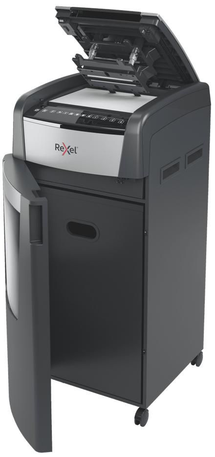Rexel Optimum AutoFeed+ 750M paper shredder. shreds up to 750x A4 sheets at a time. P-5 micro cut. - W126159310