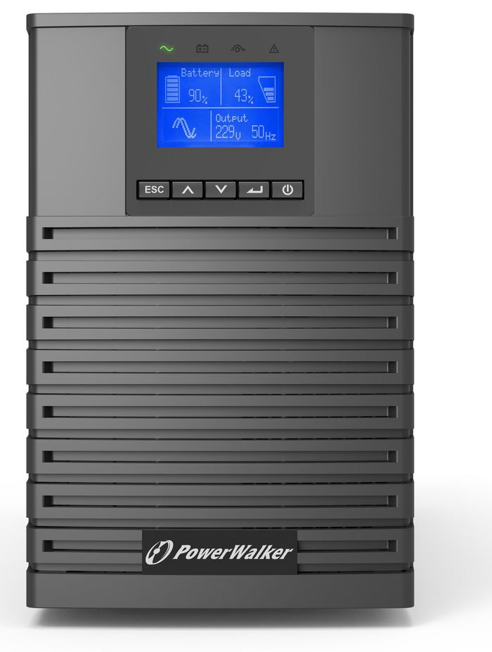 PowerWalker Online, 1000VA / 1000W, 4 x C13 Out, USB, RS-232, LCD - W126209934