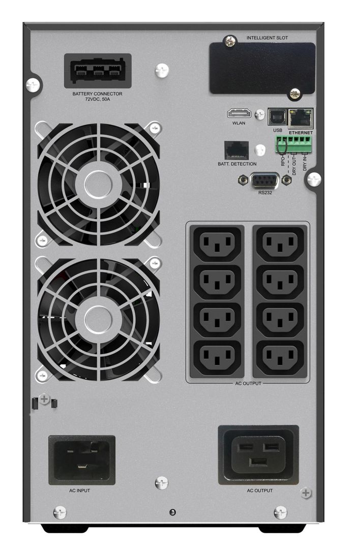 PowerWalker Online, 3000VA / 3000W, 8 x C13 & 1 x C19 Out, USB, RS-232, LCD - W126209937