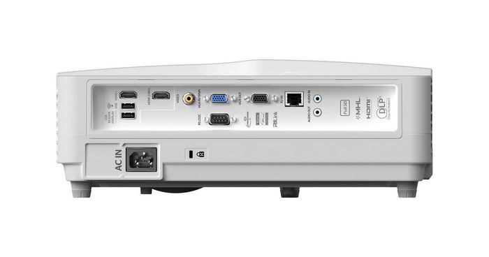 Optoma DLP, 1920x1080, 4000 lm, HDMI, VGA, USB, RS-232, RJ-45, RMS 16 W, 100-240V, 50-60Hz, 343x383x112 mm - W126257531