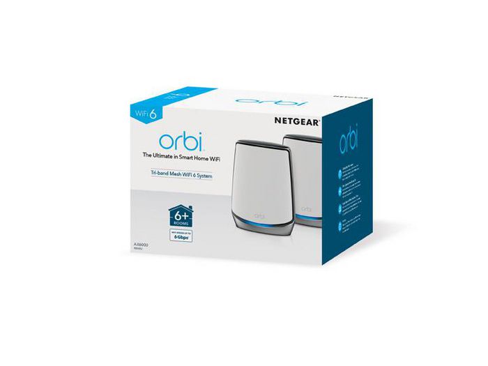 Netgear 2-Pack Orbi WiFi 6 System AX6000 (RBK852) - W126258109