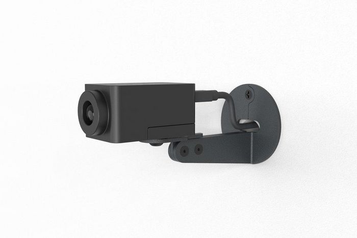 Heckler Design Mount small video meeting cameras at eyeline between two displays - W125834020