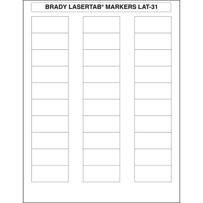 Brady 50.8x22.86mm, 1020 Labels - W126063058