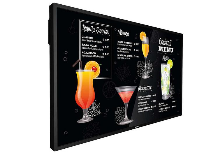 Philips Signage Solutions P-Line Display, 65", 3840 x 2160, 700 cd/m², 16:9, 8 ms, speakers 2 x 10 W RMS - W126138315
