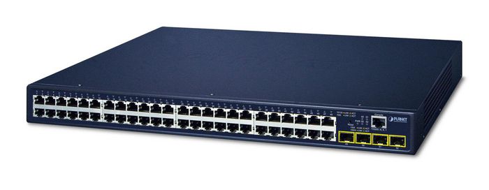Planet 48-Port 10/100/1000BASE-T + 4-Port 100/1000BASE-X SFP Gigabit Managed Switch - W124355609