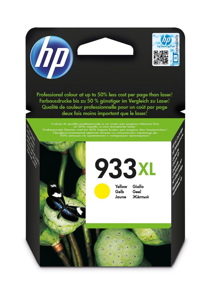 HP Ink Yellow, 10ml No. 933XL High capacity - W128200037