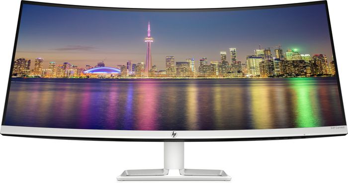 HP 86.36 cm (34"), WQHD (3440 x 1440 @ 60 Hz), 21:9, 300 cd/m², 1000:1 static, 10000000:1 dynamic, 5 ms gray to gray (with overdrive) - W126180944