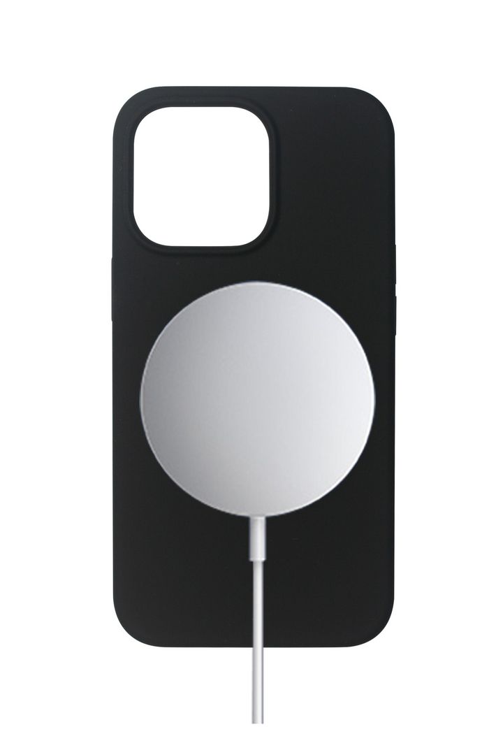 eSTUFF iPhone 13 Pro Max DUBLIN Magnetic Silicone Cover - Black - W126205344