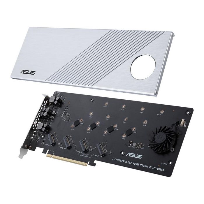 Asus PCIe 4.0/3.0 x16, Up to 4 x M.2, 1 x M.2 FAN Power Switch, 4 x M.2 access LEDs - W126266176