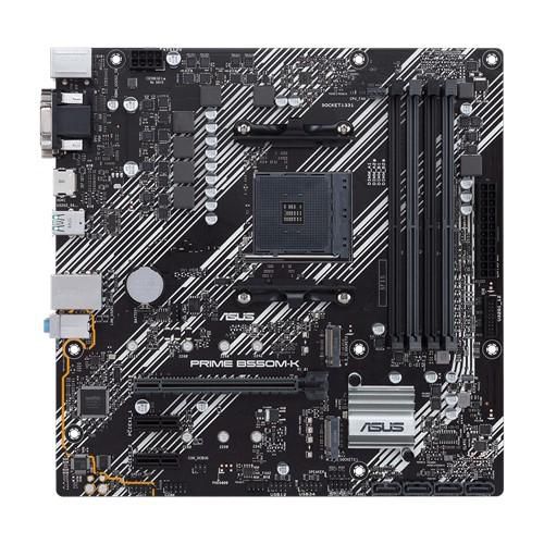 Asus AMD B550 (Ryzen AM4) micro ATX motherboard with dual M.2, PCIe 4.0, 1 Gb Ethernet, HDMI/D-Sub/DVI, SATA 6 Gbps, USB 3.2 Gen 2 Type-A - W126266230