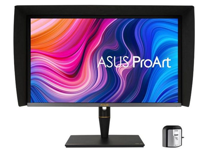 Asus 27”, IPS, 3840x2160, Off-Axis Contrast Optimization, HDR-10, Dolby Vision, HLG, 576 zones, ΔE < 1, 97% DCI-P3, 99.5% Adobe RGB, 100% sRGB/Rec. 709 , Hardware Calibration, USB-C, Calman Ready, ColourSpace Integration - W126266235