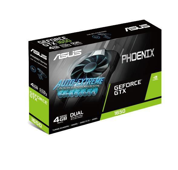 Asus NVIDIA® GeForce GTX 1650, PCI Express 3.0, GDDR6 4GB, 1620 MHz (Boost Clock), DVI-D, HDMI , Display Port - W126266248