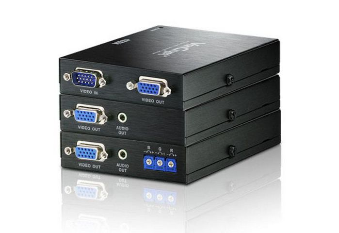 Aten VGA Over Cat5e/6 Audio/Video Extender with Deskew, 300m - W125429026