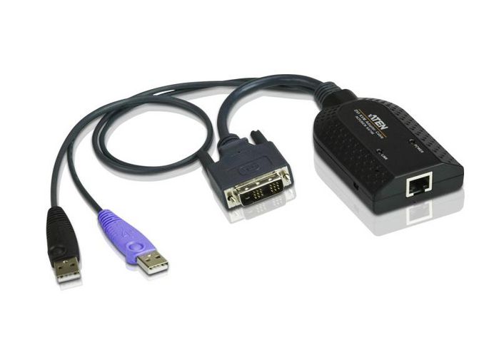 Aten RJ-45 / DVI & USB, Smart Card Reader - W124392104