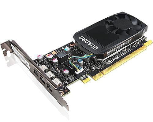 Lenovo ThinkStation Nvidia Quadro P400 2GB GDDR5 Mini DP 3 Graphics Card with HP Bracket - W124584360